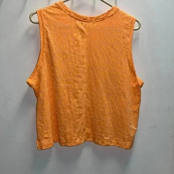 All In Motion, orange cropped sleeveless top size 2X - Picture 3 of 3